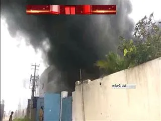 fire accident in Plastic godown - Sakshi