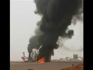 Plane crashes in South Sudan airport - Sakshi