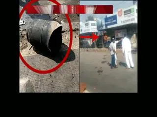 Gas cylinder explosion in breakfast Centre at narsingi hyderabad - Sakshi