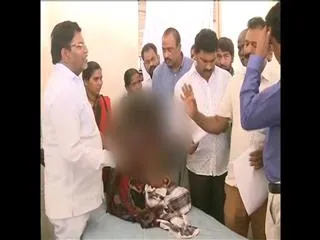 YSRCP members visits the victim, who was sexually assaulted - Sakshi