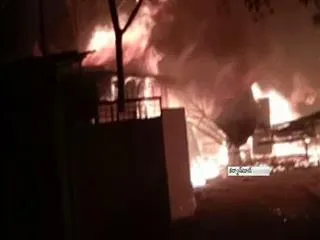Fire accident in Hyderabad Karmanghat - Sakshi
