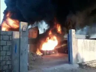 fire accident in diamonds chemical company - Sakshi