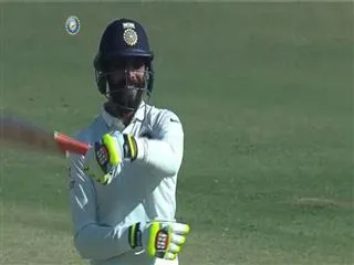 Ravindra Jadeja sword dance on field - Sakshi