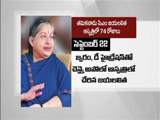 Jayalalithaa's stay in hospital - Sakshi