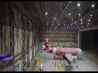 How the Kabali airplane was painted in Rajini colors - Sakshi