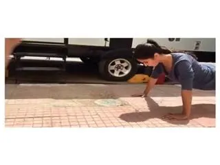 bollywood Heroine katrina kaifs magical push ups - Sakshi