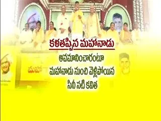 Senior leaders not attend TDP Mahanadu - Sakshi