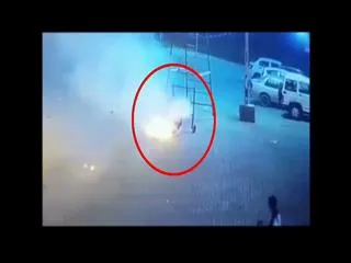 Current shock! In the moments the person is burning alive - Sakshi