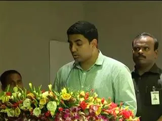 Minister Nara Lokesh mistake on Ambedkar Jayanthi - Sakshi