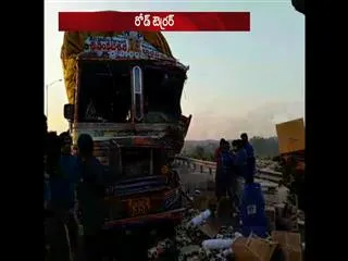 one died in two lorry accident at outer ring road - Sakshi