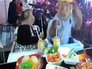 funny monkeys were eating in a restaurant - Sakshi