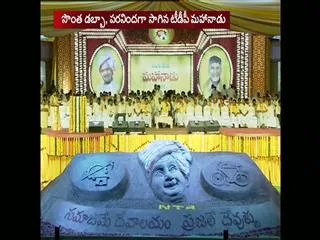 AP CM Chandrababu comments on TDP Mahanadu - Sakshi