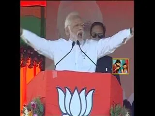 Why politicise issues of national security like surgical strikes: PM in Jaunpur - Sakshi