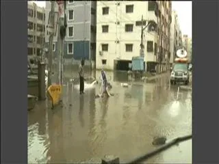 Nizampet people get relief from rain - Sakshi