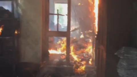 fire accident in khairtabad RTA office - Sakshi