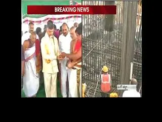 AP CM Chandrababu lay foundation stone for Polavaram spillway concrete works - Sakshi