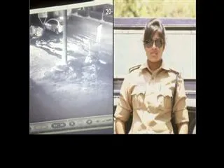 CCTV Footage | RTA Officer Swathi Goud Attacks on Lorry Owner at LB Nagar - Sakshi