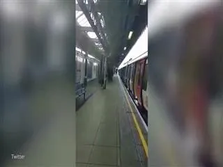 punching a man in the face at Upton Park station in london - Sakshi