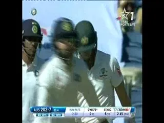 India vs Australia, Pune Test: Starc fifty pushes Australia to 256/9 on Day 1 - Sakshi
