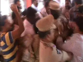 clashes in kothapet janmabhoomi program - Sakshi