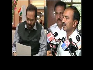 Etela Rajender Meets Union Minister Mukhtar Abbas Naqvi || Telangana as Role Model for India - Sakshi