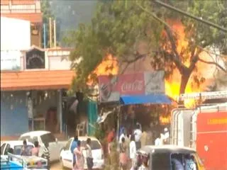 fire accident in hotel at sullurpet nellore district - Sakshi