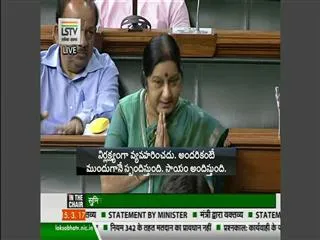 Sushma Swaraj in Lok Sabha, on attacks on Indians - Sakshi