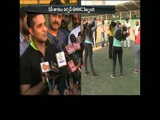 tollywood stars verses ghmc employees cricket match on february 5th 2017 - Sakshi