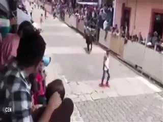 Youngster tossed into the air by 62-stone bull and gored in front of helpless onlookers - Sakshi