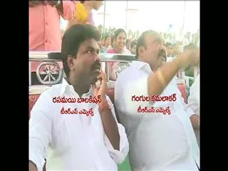 TRS MLAs, Karimnagar district collector spar over flexi sans MP’s photo - Sakshi