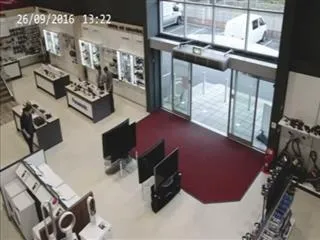 viral video: customer accidentally smashed TV sets of HBH Woolacotts in UK - Sakshi