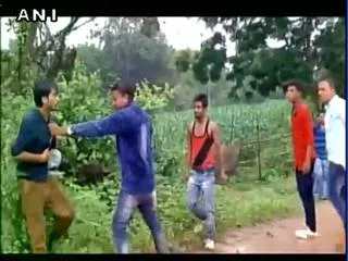 BJP Politician's Son Filmed Thrashing Bikers In Raipur - Sakshi