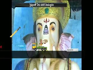 72 Feet Ganesha, 3 hours - Sakshi