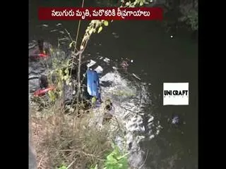car fell into well in jagtial district four family members dead over temples visit - Sakshi