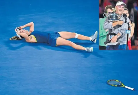 Caroline Wozniacki beats Simona Halep to win Australian Open women's title - Sakshi