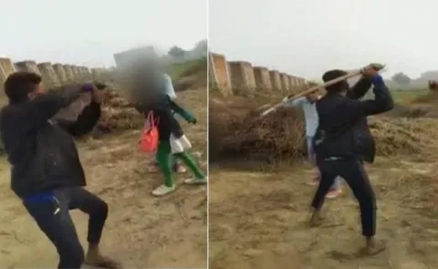 unidentified youth attack on youth and girl in noida - Sakshi