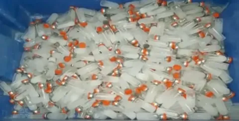 Tetanus vaccines worth Rs20 lakh seized  - Sakshi