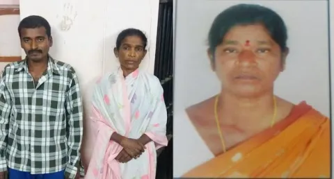 son killed mother for her bank balance - Sakshi
