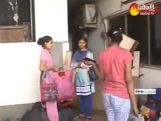 Fire Accident in Girls Hostel in Vizag - Sakshi