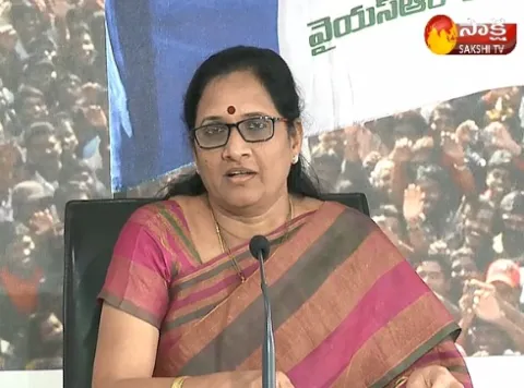 cm chandrababu naidu behaves like nero king : vasireddy padma - Sakshi