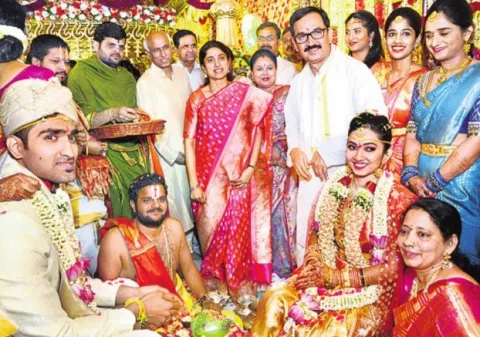 Bharati Cements Director  Ravinder Reddy daughter marriage   - Sakshi