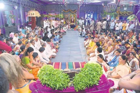 Yadadri Lakshmi narasimhaswamy kalyanam is today - Sakshi