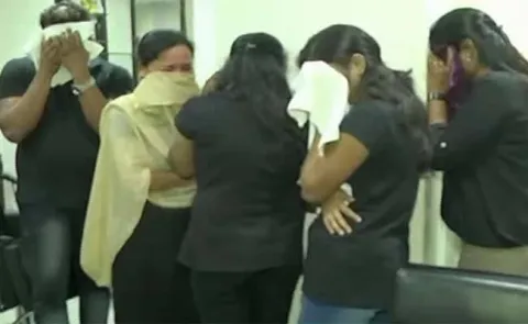 guntur police attack on masaj centers - Sakshi
