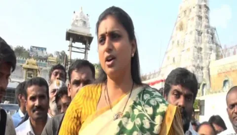 demise of Sridevi has left  film industry in shock:roja  - Sakshi