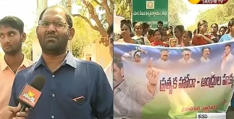 YSRCP Student Wing fight for special status - Sakshi