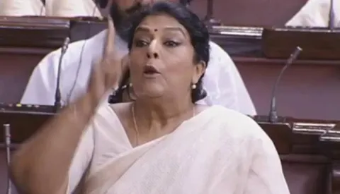 Renuka Chowdhury Slams NDA Govt in Rajya Sabha - Sakshi