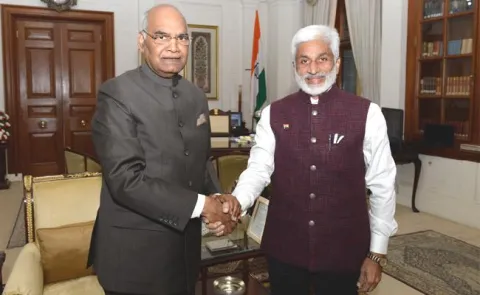 ysrcp mp vijayasai reddy meets president kovind - Sakshi