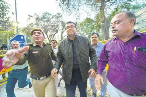 CBI arrests Karti Chidambaram - Sakshi