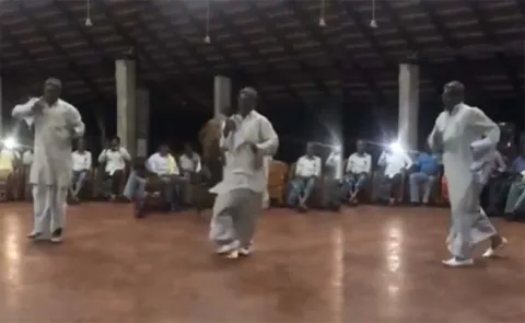 Siddaramaiah Dance Video Viral in Social Media - Sakshi