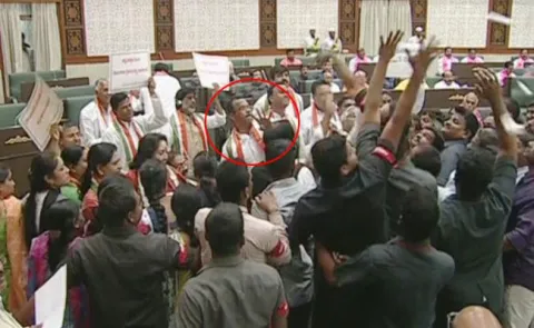 Harish Rao Comments About Headphone Attack in Telangana Assembly - Sakshi